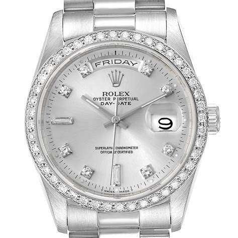 day date silver rolex